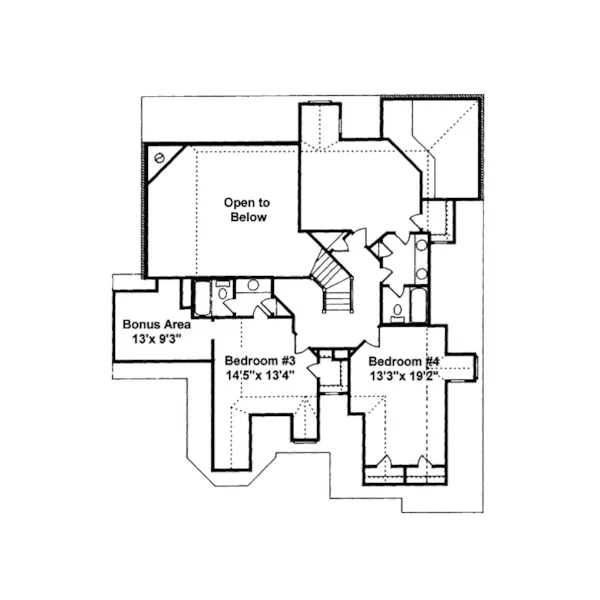 Victorian House Plan Second Floor - Shelby Farm Country French Home 024D-0597 - Shop House Plans and More