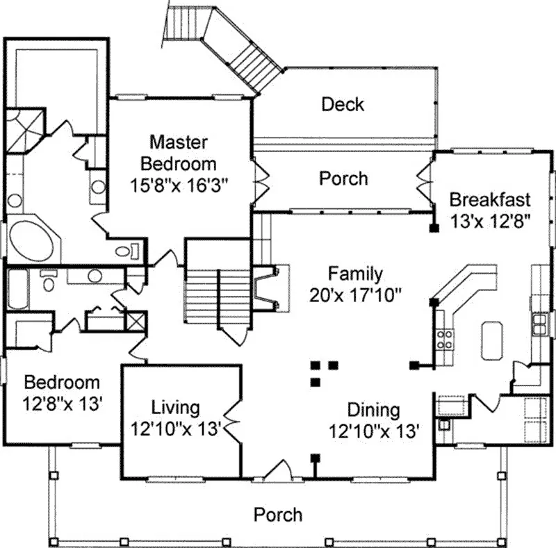 First Floor - 024D-0619 - Shop House Plans and More