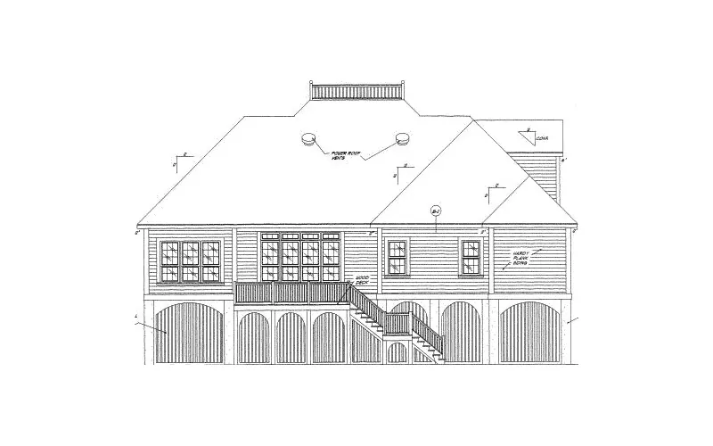 Rear Elevation - 024D-0619 - Shop House Plans and More