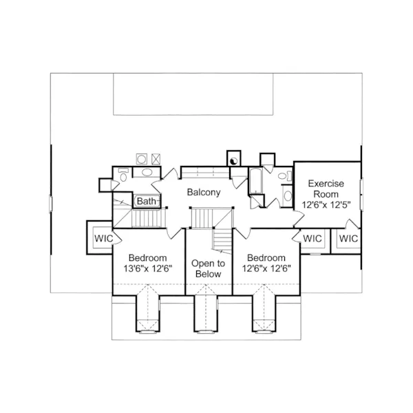 Waterfront House Plan Second Floor - Broadmoor Luxury Home 024D-0624 - Search House Plans and More