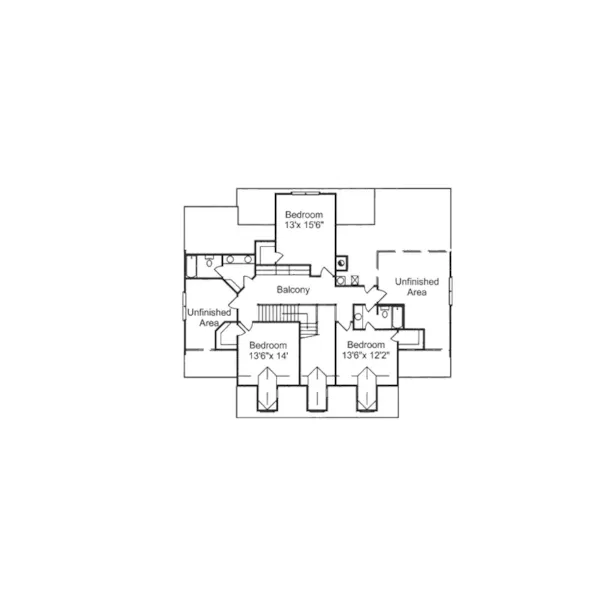 Colonial House Plan Second Floor - Ramsey House Lowcountry Home 024D-0637 - Shop House Plans and More