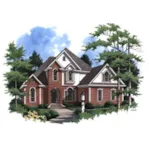 Luxury House Plan Front of Home - Norton Valley Luxury Home 024D-0643 - Shop House Plans and More