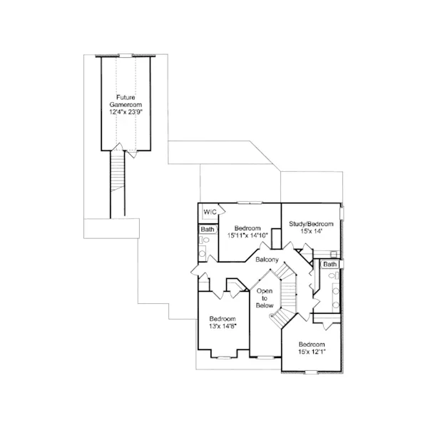 Luxury House Plan Second Floor - Pacland Hill Craftsman Home 024D-0647 - Shop House Plans and More