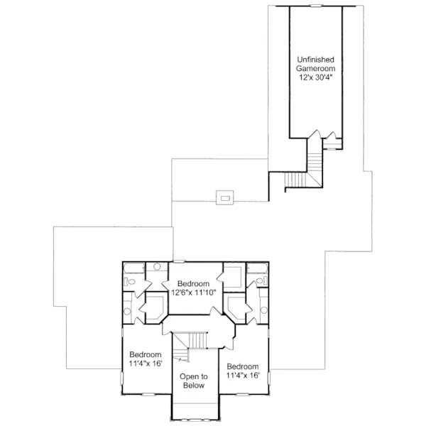 Luxury House Plan Second Floor - Regal Gardens Georgian Home 024D-0651 - Shop House Plans and More