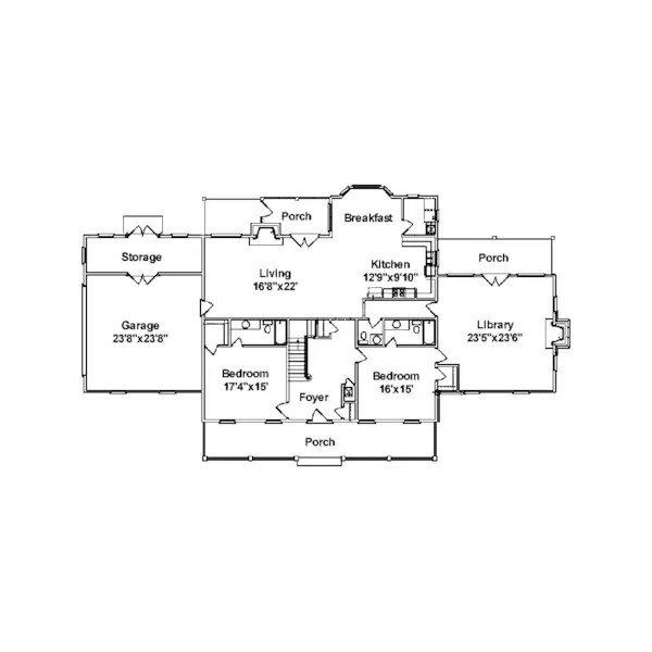 Luxury House Plan First Floor - Splendor Cove Plantation Home 024D-0659 - Shop House Plans and More