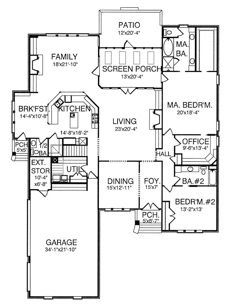 First Floor - Riverridge Two-Story Home 024D-0678 - Shop House Plans and More