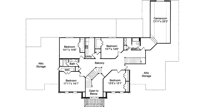 Luxury House Plan Second Floor - Linden Lane Luxury Home 024D-0683 - Shop House Plans and More