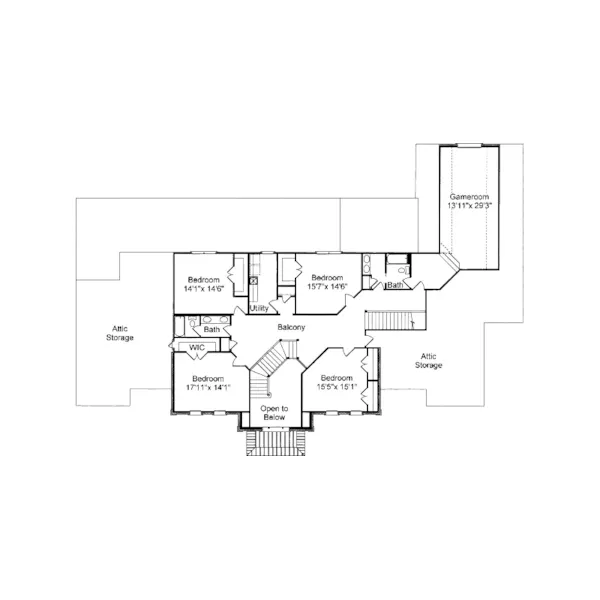 Luxury House Plan Second Floor - Linden Lane Luxury Home 024D-0683 - Shop House Plans and More