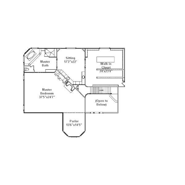 Luxury House Plan Second Floor - Elora Luxury Victorian Home 024D-0684 - Search House Plans and More