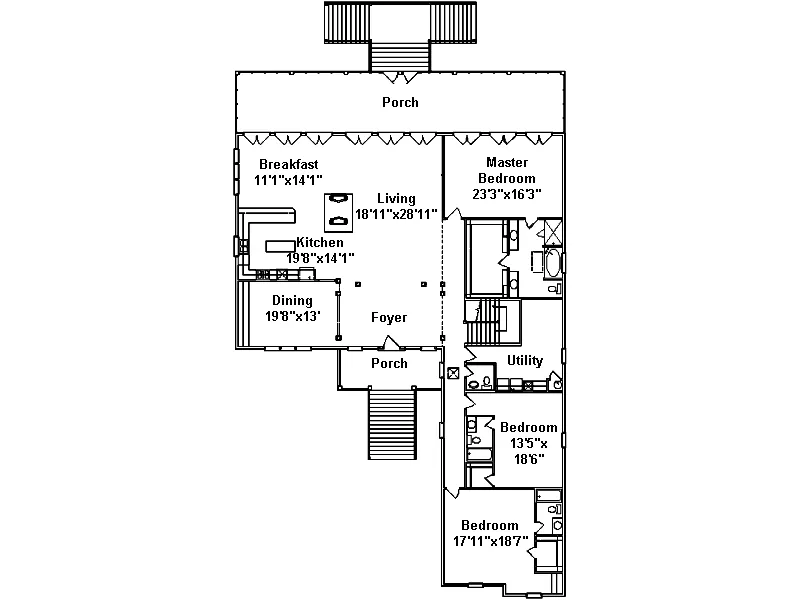 Luxury House Plan First Floor - Elysian Luxury Southern Home 024D-0685 - Search House Plans and More