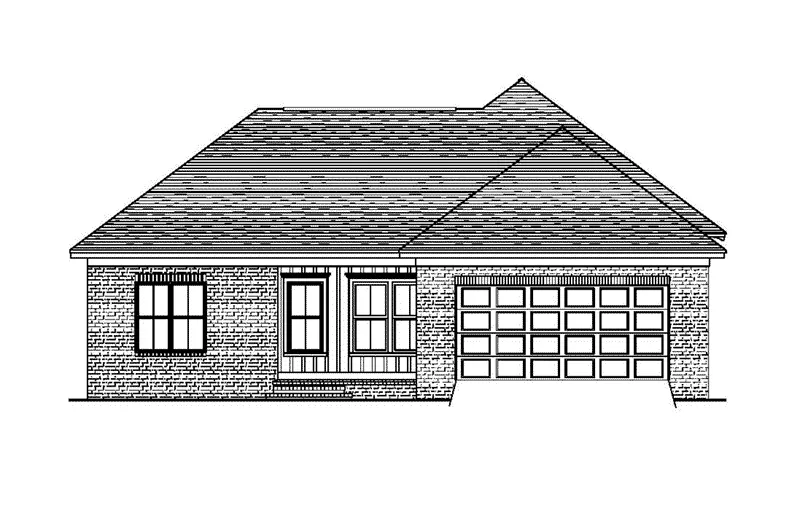 Cabin & Cottage House Plan Rear Elevation - 024D-0818 - Shop House Plans and More