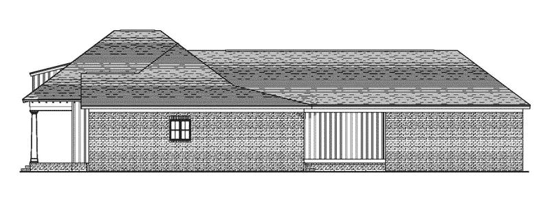 Cabin & Cottage House Plan Right Elevation - 024D-0818 - Shop House Plans and More