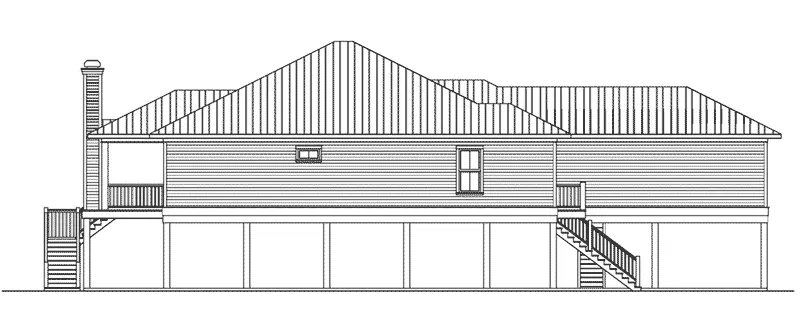 Modern Farmhouse Plan Left Elevation - 024D-0819 - Shop House Plans and More
