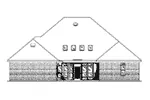Arts & Crafts House Plan Rear Elevation - 024D-0822 - Shop House Plans and More