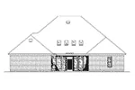 Rustic House Plan Rear Elevation - 024D-0823 - Shop House Plans and More