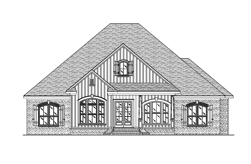 Craftsman House Plan Front Elevation - Becker Southern Home 024D-0824 - Search House Plans and More