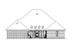 Ranch House Plan Rear Elevation - Becker Southern Home 024D-0824 - Search House Plans and More