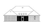 Country French House Plan Rear Elevation - 024D-0825 - Shop House Plans and More