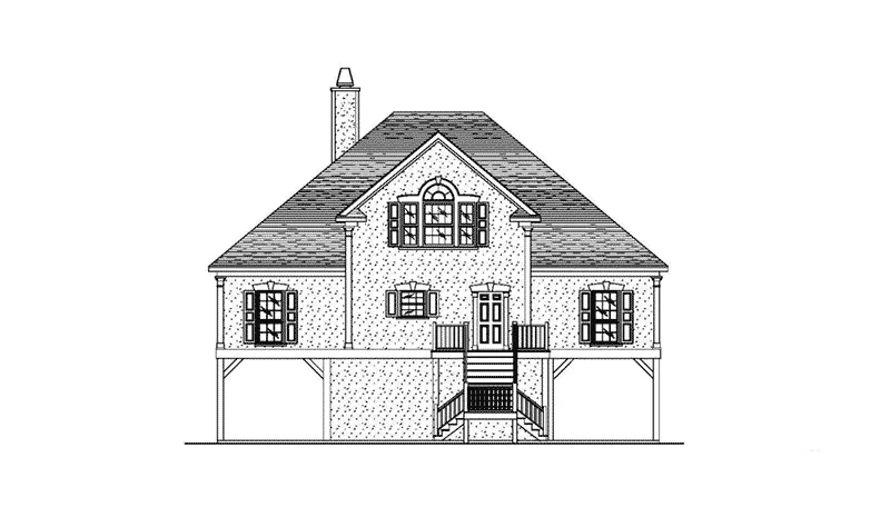 Vacation House Plan Front Elevation - 024D-0826 - Shop House Plans and More