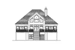 Vacation House Plan Rear Elevation - 024D-0826 - Shop House Plans and More
