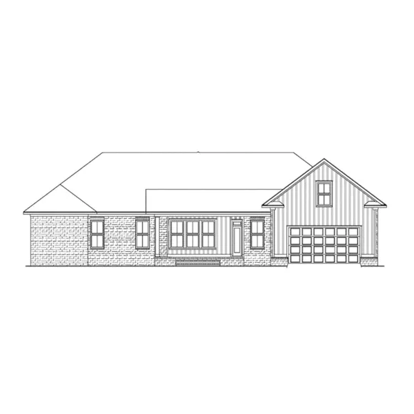 Country House Plan Rear Elevation - Sandison Southern Home 024D-0831 - Shop House Plans and More