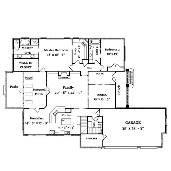 Southern House Plan First Floor - Simpson Hollow Luxury Home 024D-0833 - Shop House Plans and More