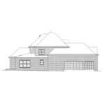 Southern House Plan Left Elevation - Simpson Hollow Luxury Home 024D-0833 - Shop House Plans and More