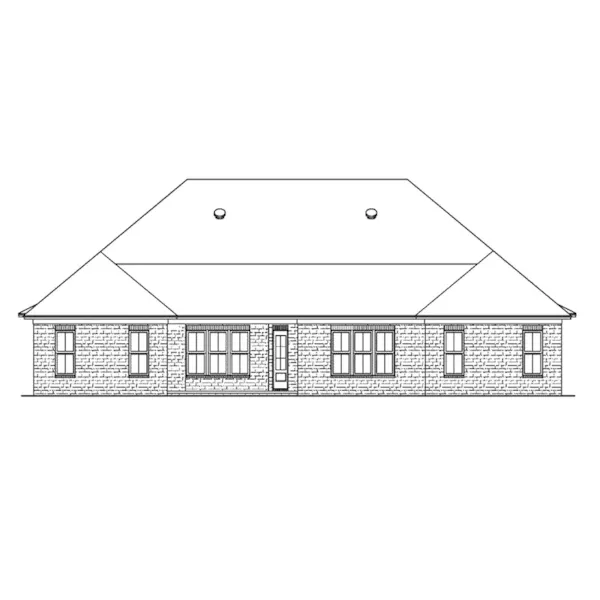 Craftsman House Plan Rear Elevation - Sunnybridge Southern Home 024D-0834 - Shop House Plans and More