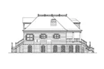 Cape Cod & New England House Plan Left Elevation - 024D-0835 - Shop House Plans and More