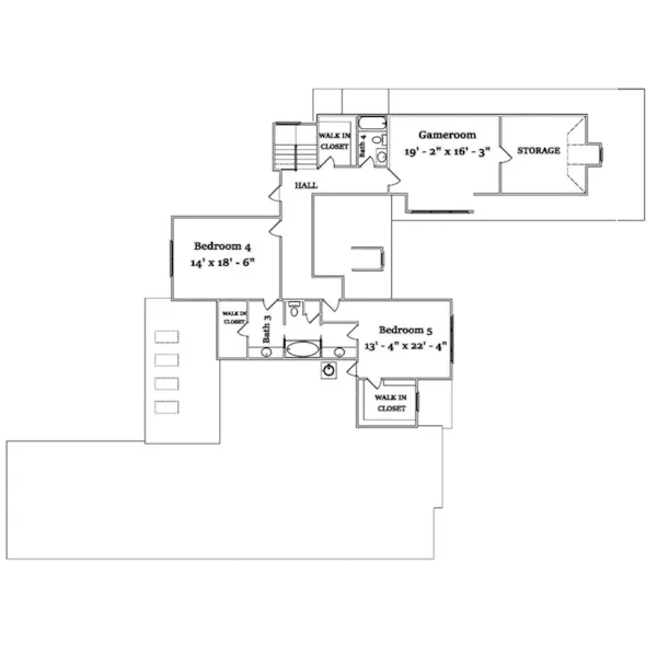 Country French House Plan Second Floor - 024D-0838 - Shop House Plans and More