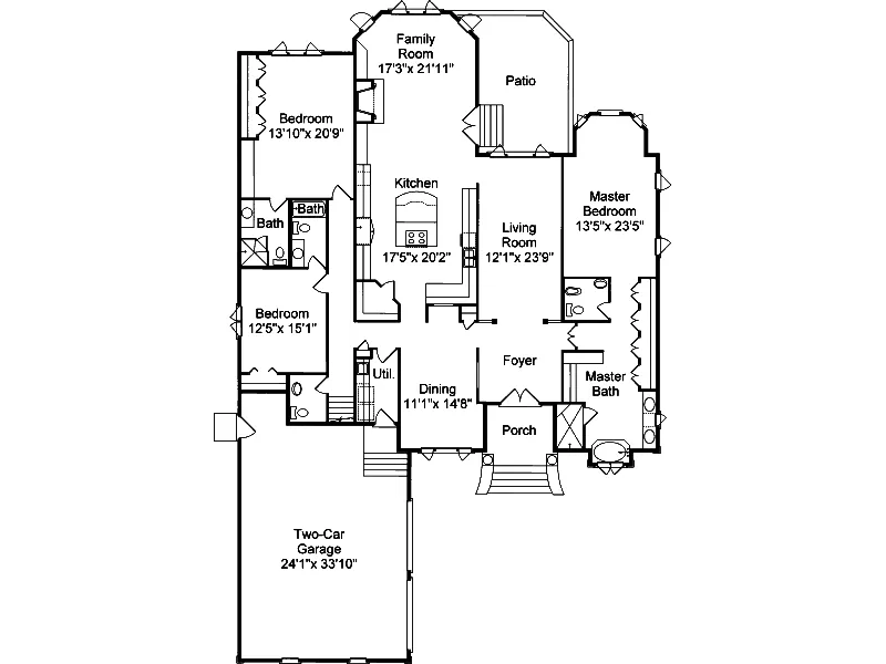 Luxury House Plan First Floor - Haversburg Luxury Home 024S-0002 - Search House Plans and More
