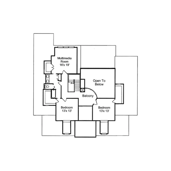 Luxury House Plan Second Floor - Harbortown Lowcountry Home 024S-0003 - Search House Plans and More