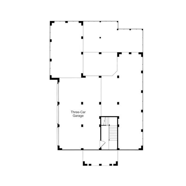 Colonial House Plan Lower Level Floor - Gulfview Lowcountry Home 024S-0010 - Search House Plans and More