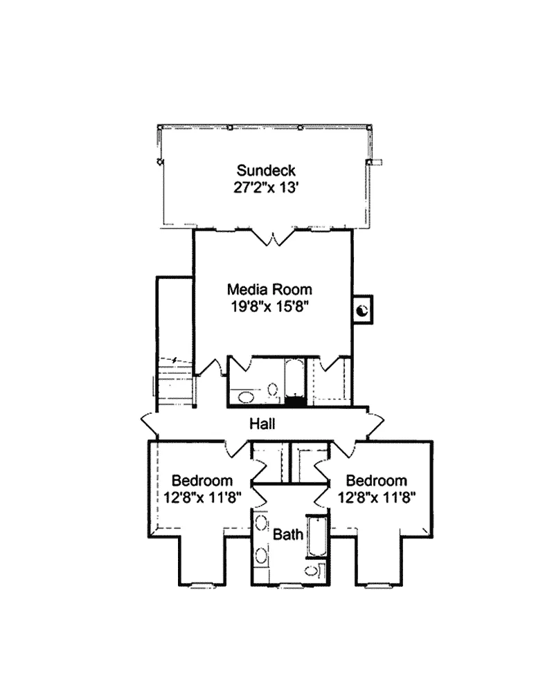 Luxury House Plan Second Floor - Westshore Southern Luxury Home 024S-0012 - Shop House Plans and More