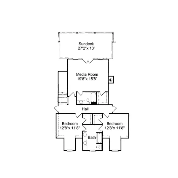 Luxury House Plan Second Floor - Westshore Southern Luxury Home 024S-0012 - Shop House Plans and More