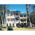 Two-Story Raised Plantation Home With Multiple Level Wrap-Around Porches