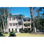 Raised Southern Plantation Home With Multiple Level Wrap-Around Porches