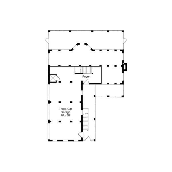 Florida House Plan Garage Floor Plan - Whittes Creek Southern Home 024S-0015 - Shop House Plans and More