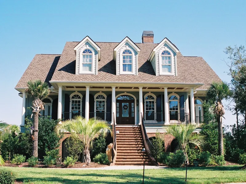Impressive Raised Southern Lowcountry Home 