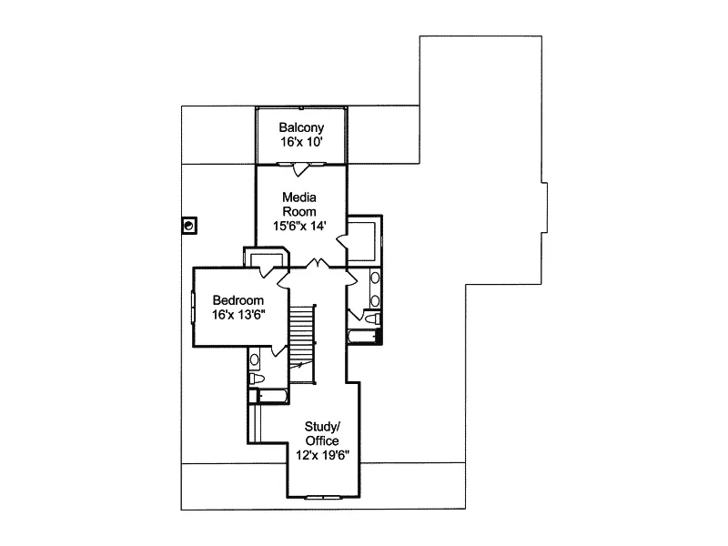 Southern House Plan Second Floor - Sheffield Point Southern Home 024S-0020 - Shop House Plans and More