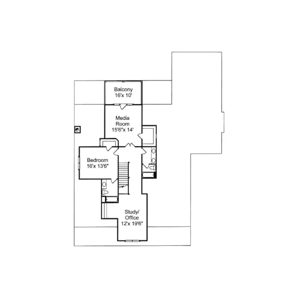 Lowcountry House Plan Second Floor - Sheffield Point Southern Home 024S-0020 - Shop House Plans and More