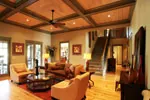 Waterfront House Plan Living Room Photo 01 - Dickerson Creek Rustic Home 024S-0026 - Search House Plans and More