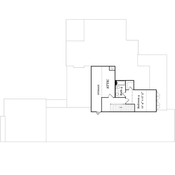 Second Floor - Dianne Hill Lowcountry Home 024S-0029 - Search House Plans and More