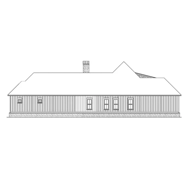 Left Elevation - Dianne Hill Lowcountry Home 024S-0029 - Search House Plans and More