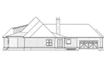 Rear Elevation - Dianne Hill Lowcountry Home 024S-0029 - Search House Plans and More