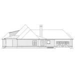 Rear Elevation - Dianne Hill Lowcountry Home 024S-0029 - Search House Plans and More