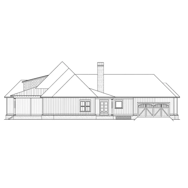 Right Elevation - Dianne Hill Lowcountry Home 024S-0029 - Search House Plans and More