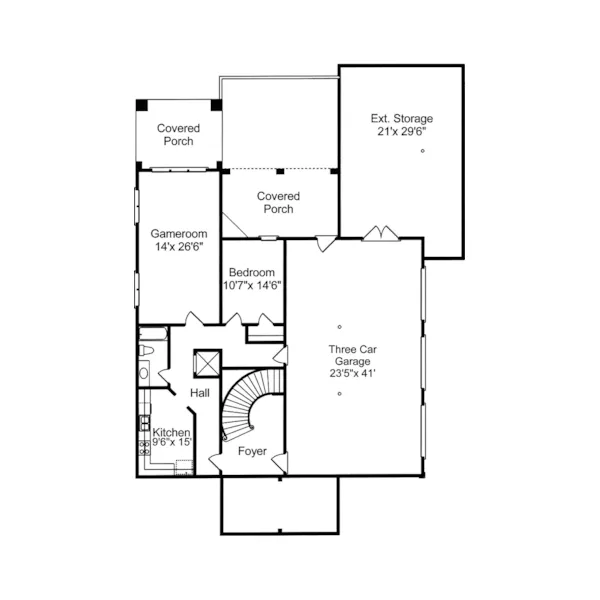 Sunbelt House Plan Lower Level Floor - Highcroft Manor Luxury Home 024S-0037 - Search House Plans and More