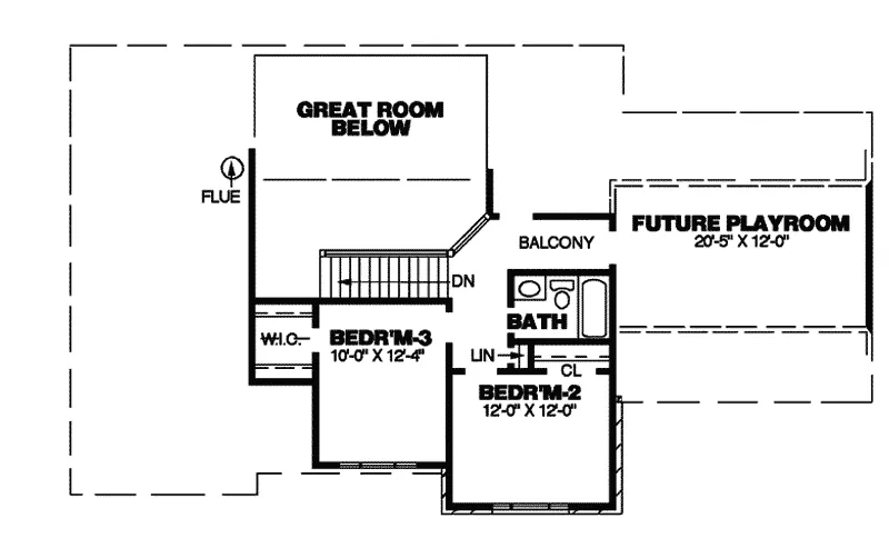 Traditional House Plan Second Floor - Herbert Valley Traditional Home 025D-0017 - Search House Plans and More