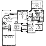 Traditional House Plan First Floor - Johnsville Traditional Home 025D-0020 - Search House Plans and More